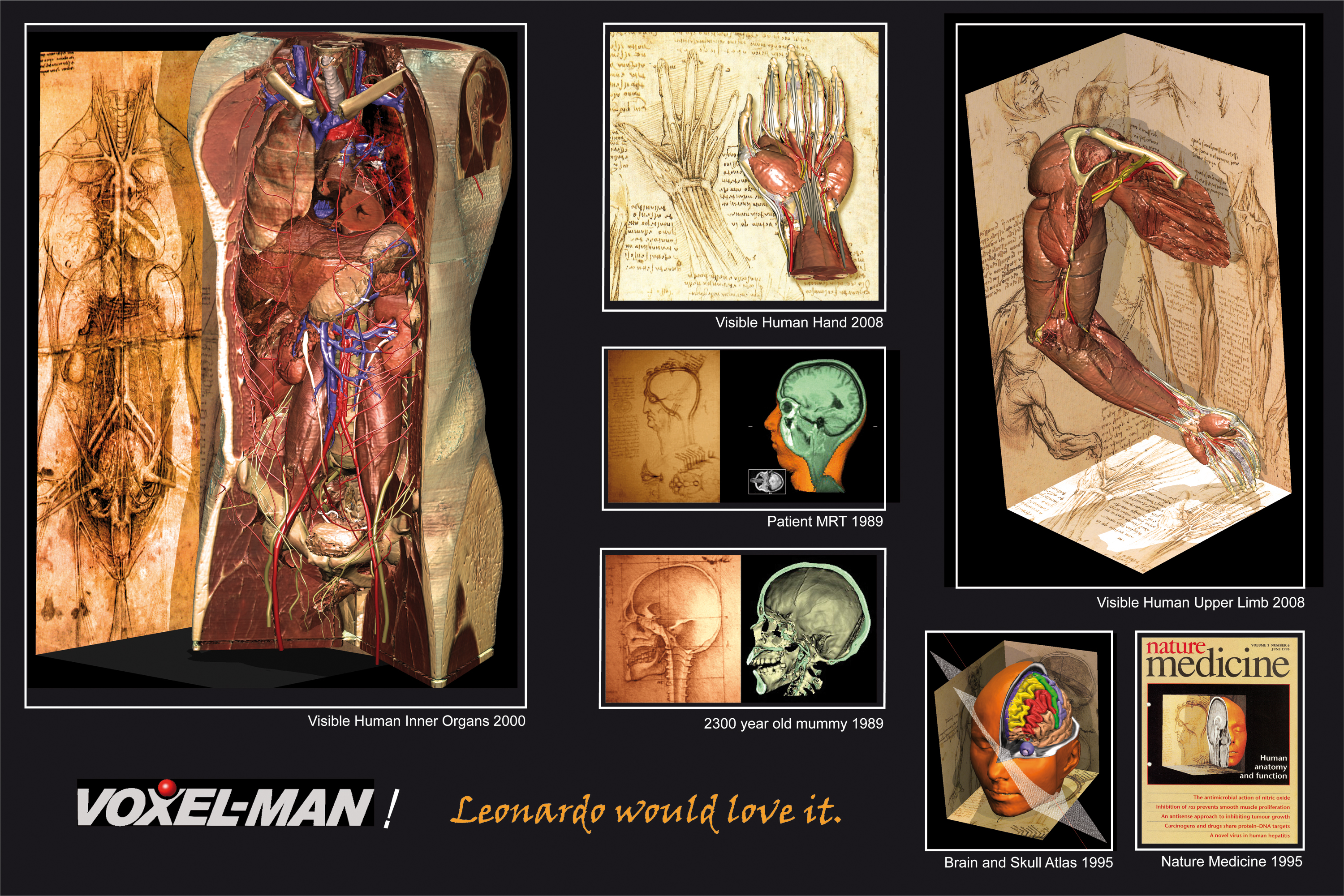 Poster of 2008 - recycled at the occasion of the 500th anniversary of Leonardo's death in 2019